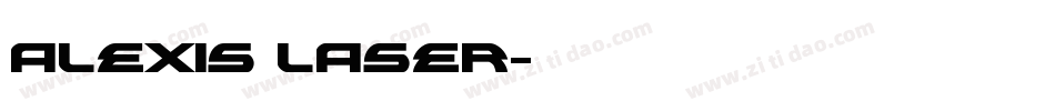 Alexis Laser字体转换